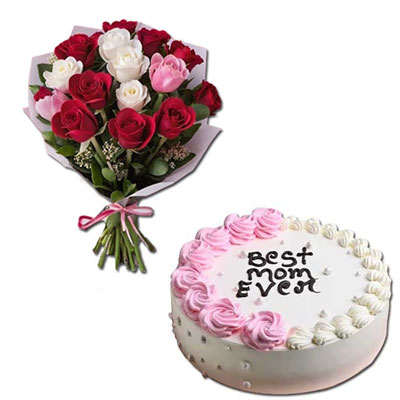 "Cake and Flowers - code CF05 - Click here to View more details about this Product